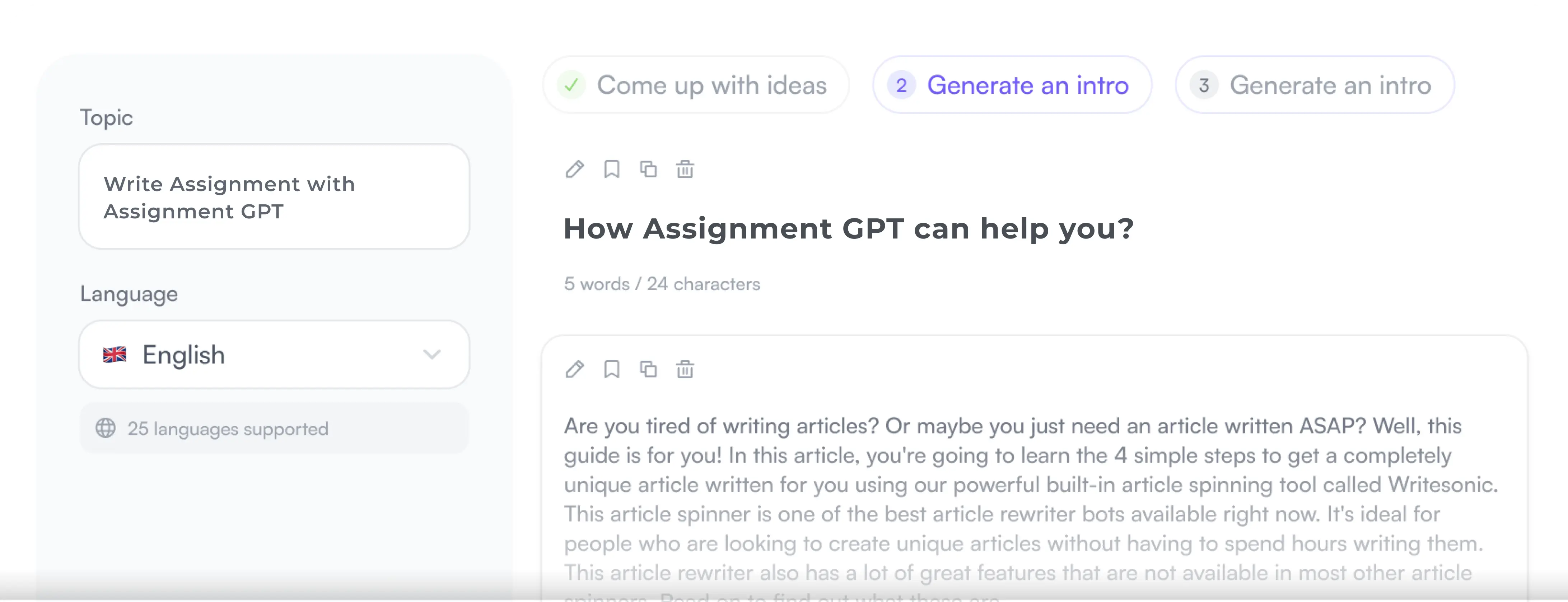 Get started with Assignment GPT!